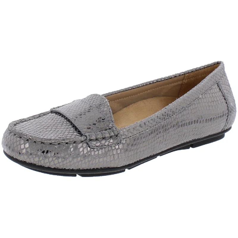 Vionic Womens Chill Larrun Metallic Dress Loafers