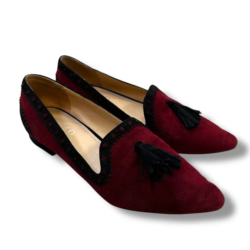 Shoes Flats By Franco Sarto In Maroon, Size: 7