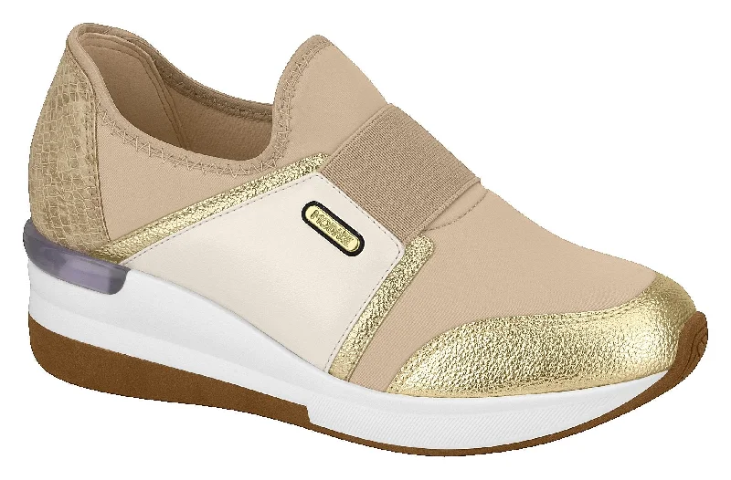 Modare 7336.112 Women Fashion Sneaker in Gold & Cream