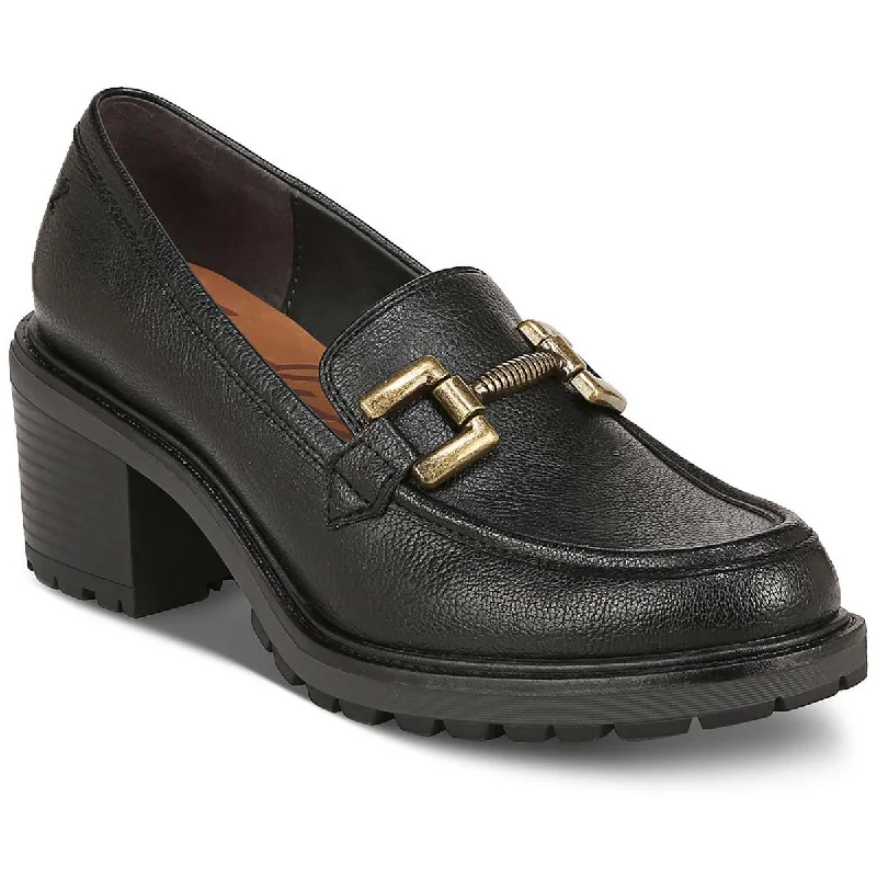 Zodiac Womens Solid Block Heel Loafers