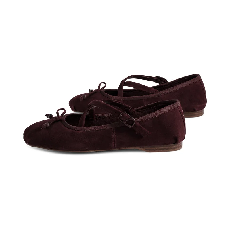 Zori Spiced Plum Suede F24