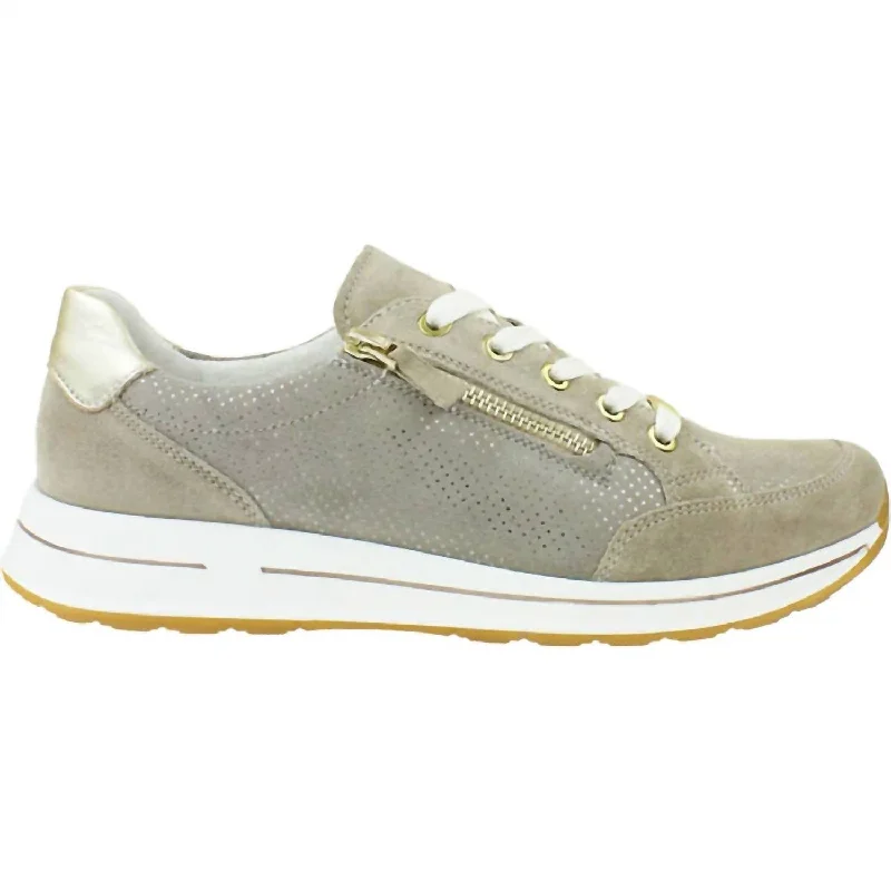 Women's Oleanna Sneakers In Sand/platinum Suede