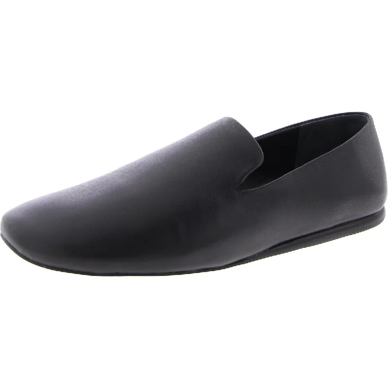 Vince Womens Embossed Slip On Loafers