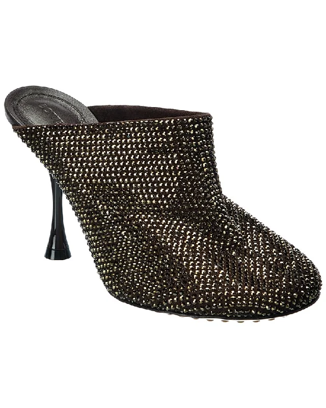 Bottega Veneta Dot Sparkle Suede Mule