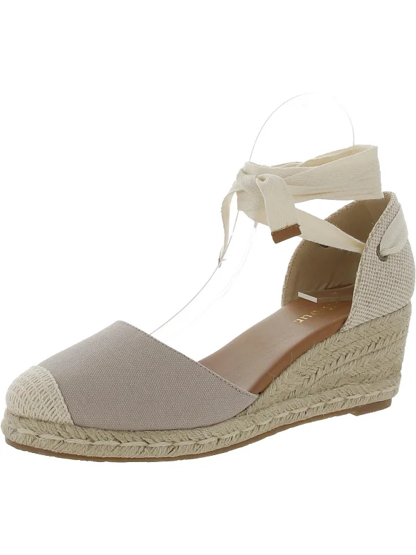 Candice Womens Colorblock Man Made Wedge Heels