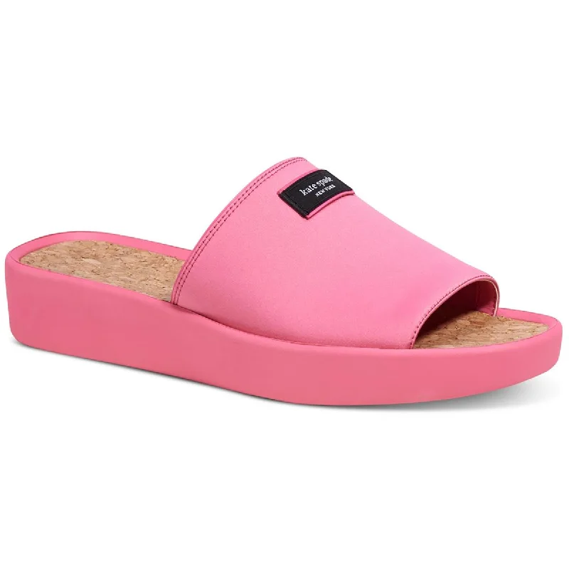 Kate Spade New York Womens Spree Slide Slip-On Cork Slide Sandals