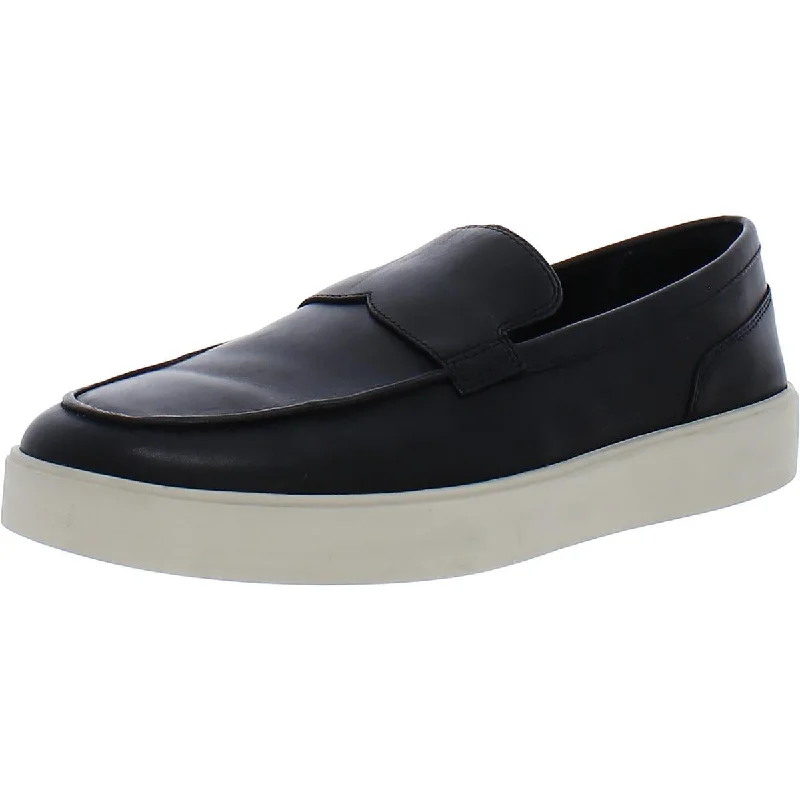 Vince Womens Toren Leather Slip On Loafers