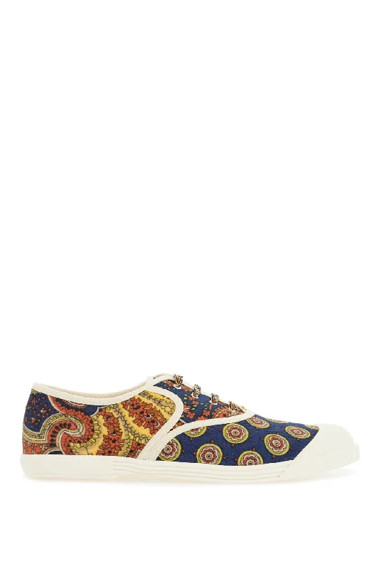 VALENTINO GARAVANI Stylish Cotton Sneakers with Elaborate Print for Men