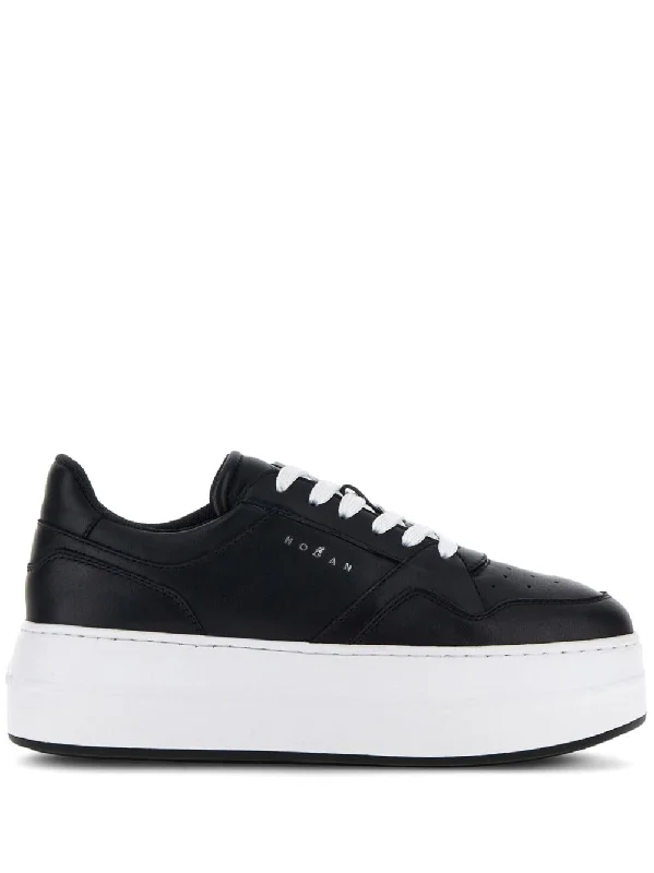 HOGAN Leather Panelled Sneakers for Women - FW24 Collection