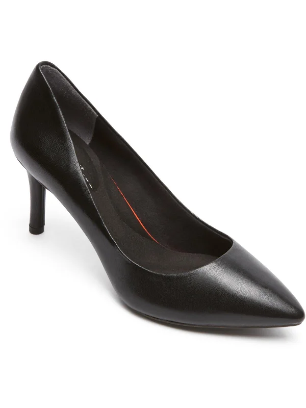 Womens Leather Pointed Toe Pumps