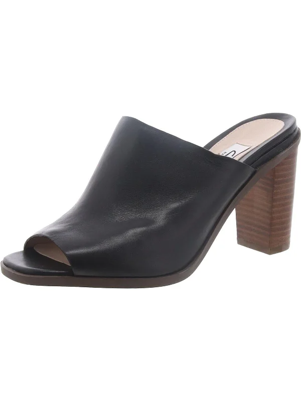 Image Gallery Womens Leather Slip-On Mules