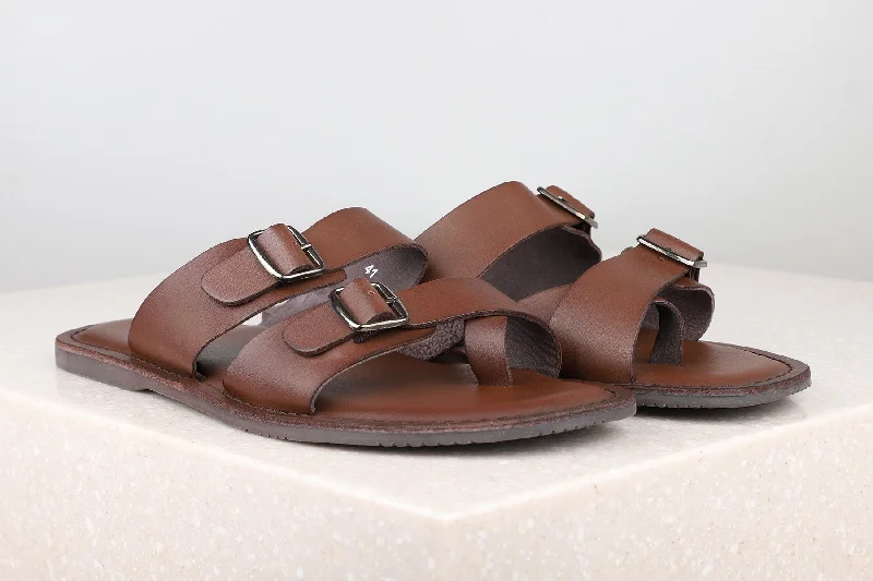 Casual Slippers-Brown