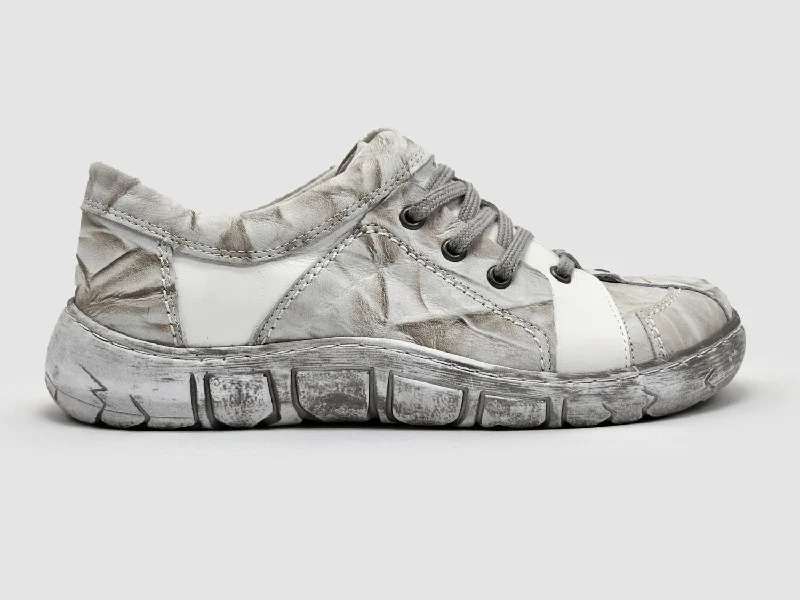 Women's Original Leather Shoes In Grey/white