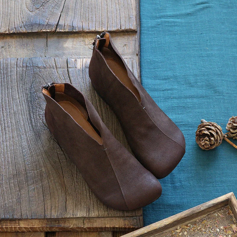 Vintage Leather Handmade Comfortable Flats