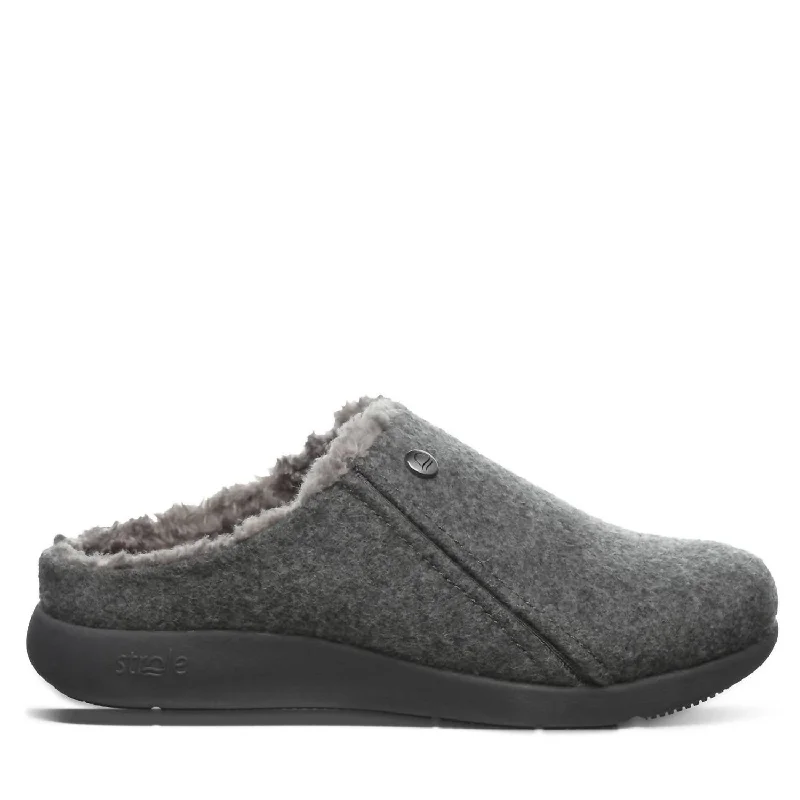 Women’S Snug Clogs In Charcoal