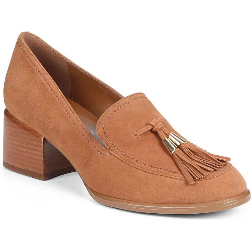 Naturalizer Womens Trixie Suede Slip On Loafer Heels