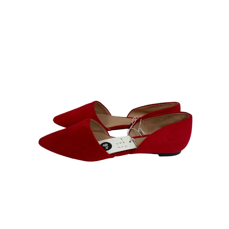 Shoes Flats By A New Day In Red, Size:9.5