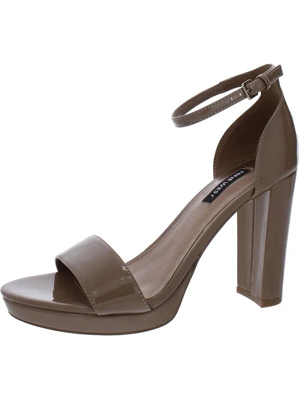 Elope Womens Patent Platform Heels