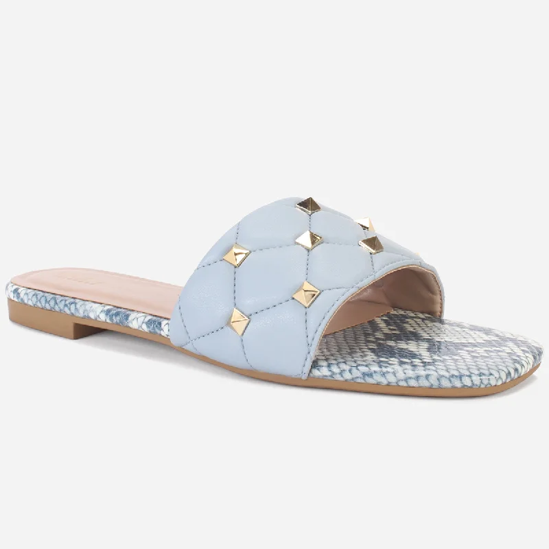 Women's "RAMONA" Decorated Summer Flat Slippers