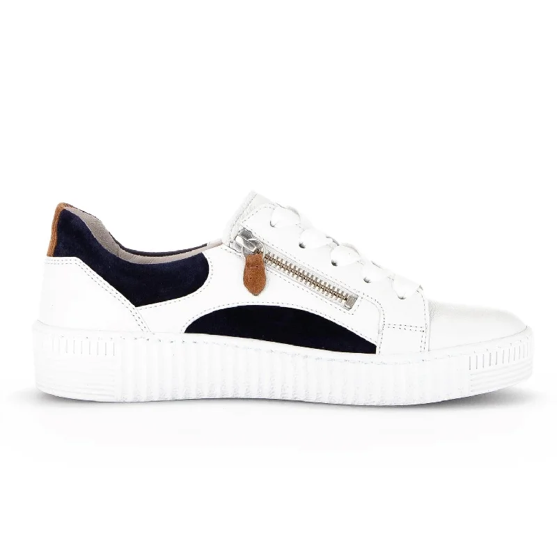 Women's Contrast Sneaker In White/marine