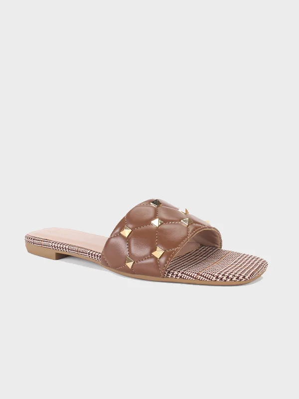 Women's "RAMONA" Decorated Summer Flat Slippers