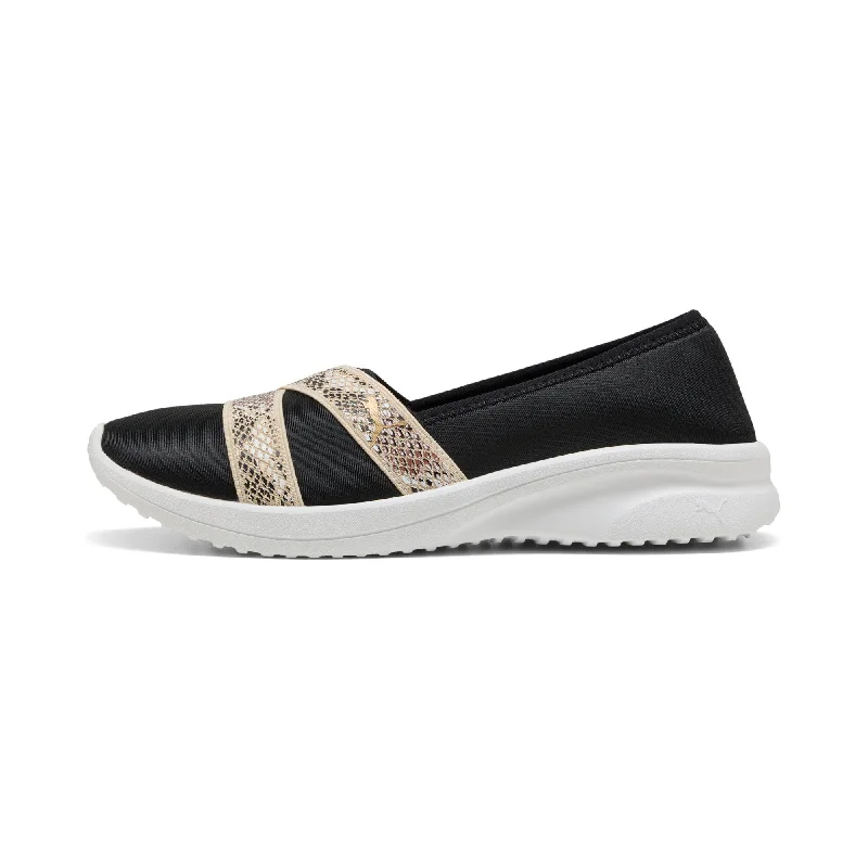 PUMA Women's Adelina 2 Snake Chic Slip-On Sneakers