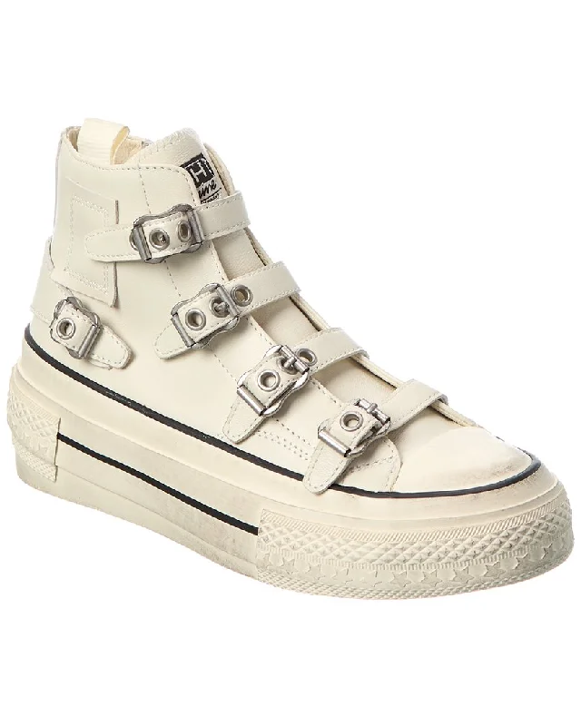 Ash Razor Leather Platform High-Top Sneaker