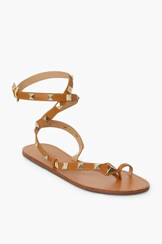 Golden Ochre Courtney Studs Sandals