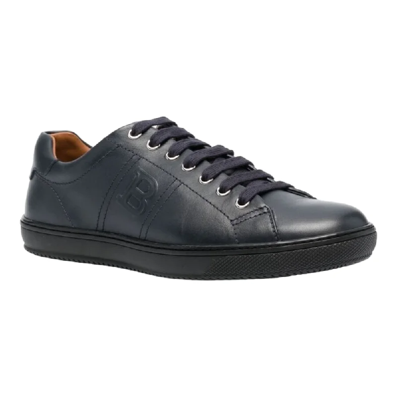 Bally Orivel Men's 6240302 Navy Leather Sneaker