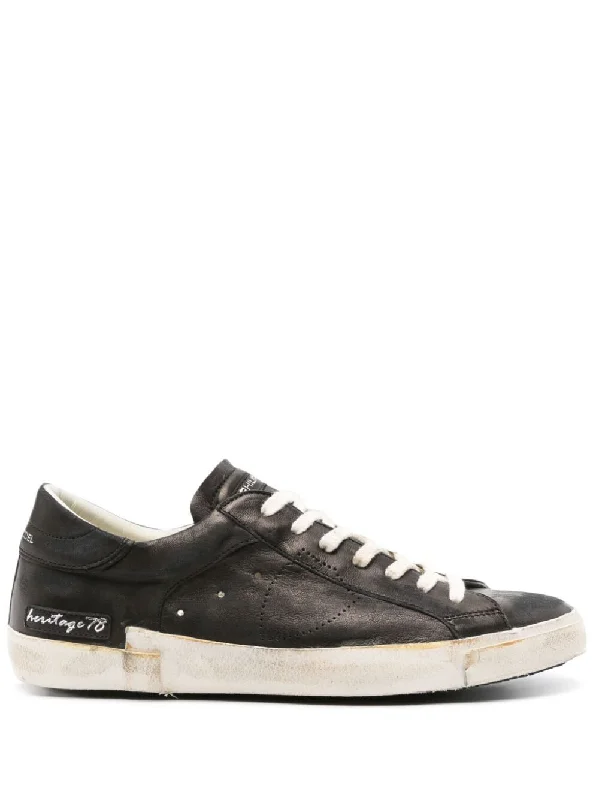 PHILIPPE MODEL PARIS Low Cut Men's Leather Sneakers