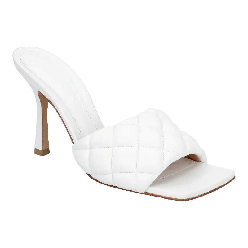 Bottega Veneta Women Padded Mule in white Lambskin