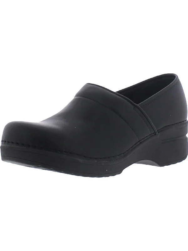 Lead Womens Faux Leather Comfort Insole Clogs