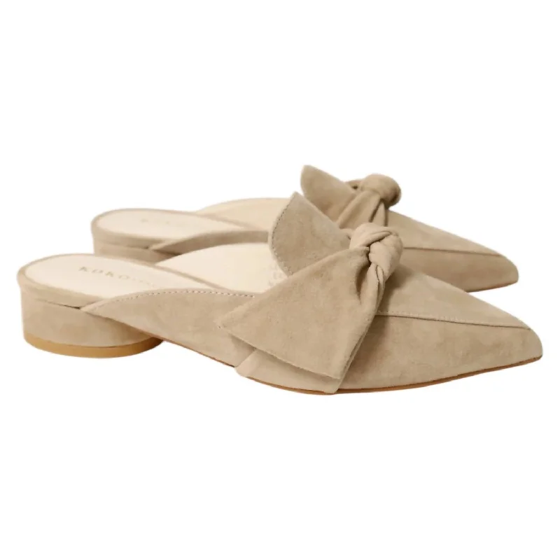 Women's Quantum Mules In Camel