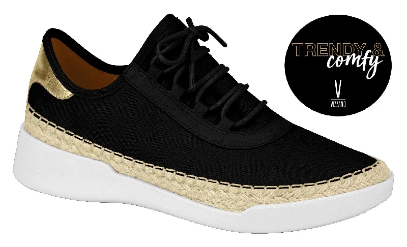 Vizzano 1328.100 Women Fashion Sneaker in Black Gold