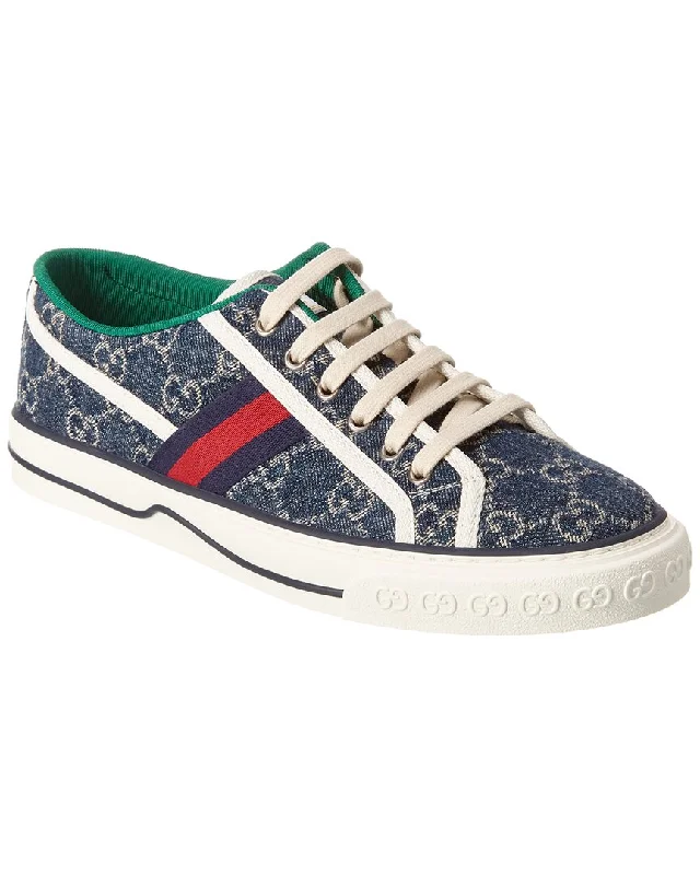 Gucci Tennis 1977 Jacquard Denim Sneaker