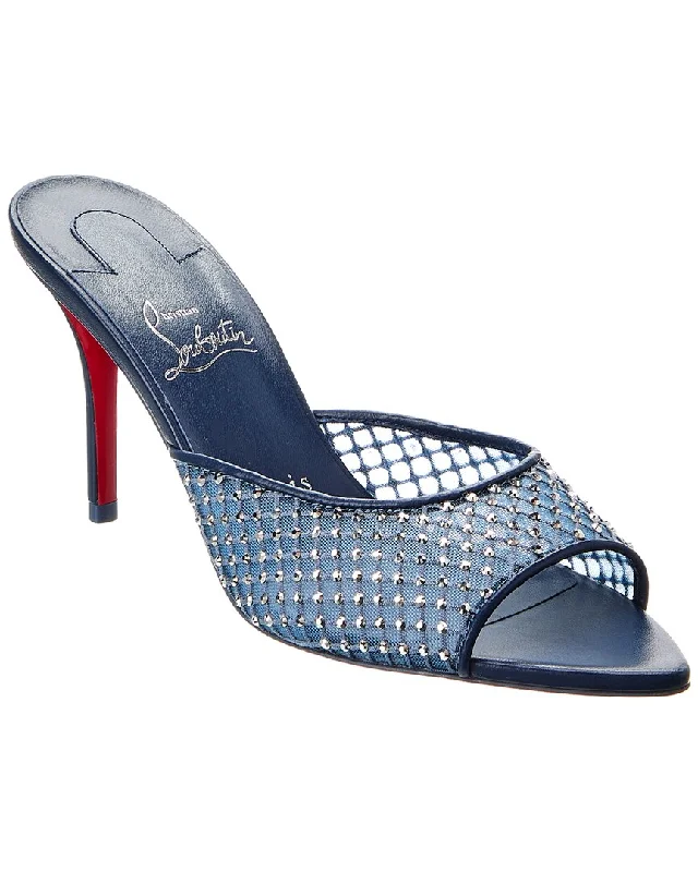 Christian Louboutin Apostropha 80 Mesh & Leather Mule