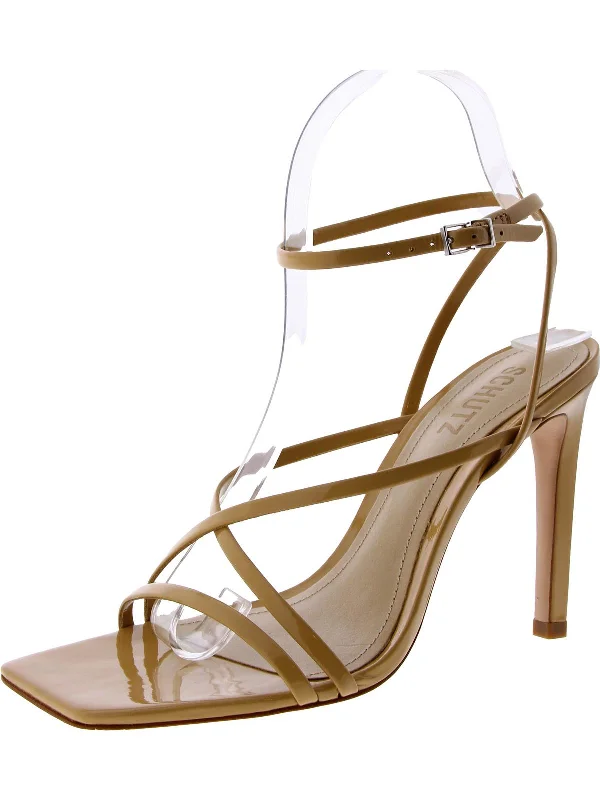 BARI Womens Leather Strappy Ankle Strap