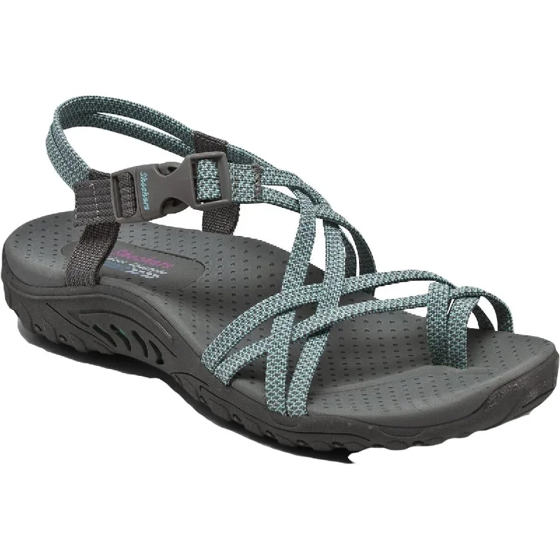 Skechers Womens Reggae-Irie Mon Ankle Strap Toe Loop Sport Sandals