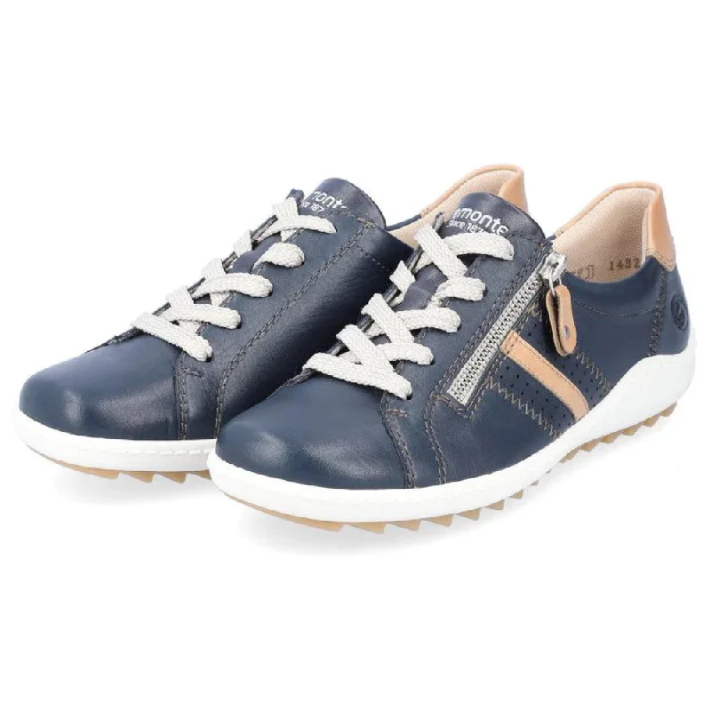 Remonte R1432 Liv 32 Navy Leather Sneaker (Women's)