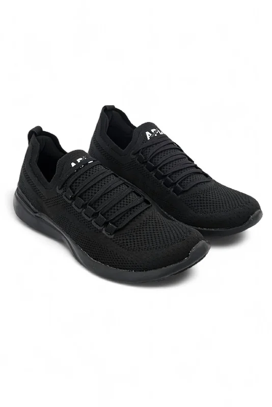 Men's Techloom Breeze Sneaker In Black/white/black