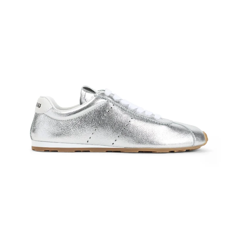 MIU MIU Elegant 100% Leather Sneakers for Women - SS25 Collection