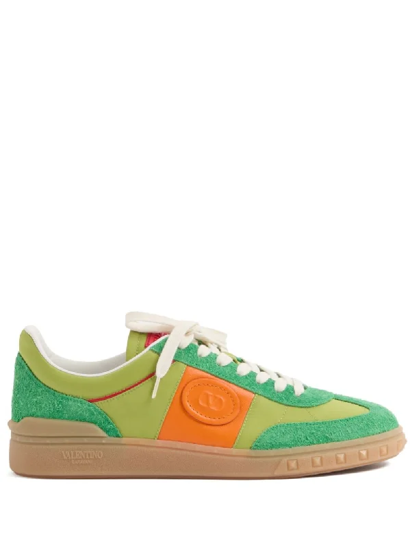 VALENTINO GARAVANI Leather Color-Block Sneakers for Men