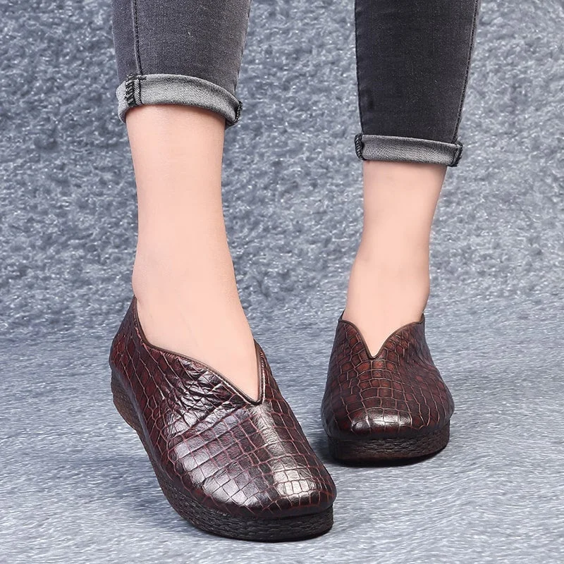 Spring Autumn Soft Bottom Handmade Women's Flats