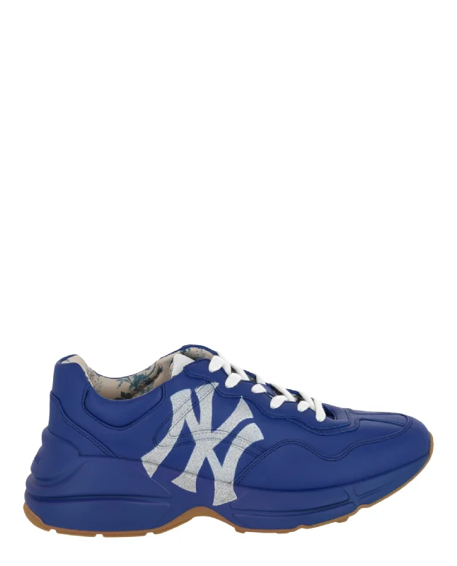 Rython NY Yankees Leather Sneakers