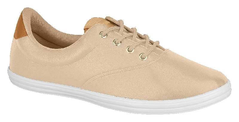 Beira Rio 4145.116-1242 Women Sneaker Tennis Shoe in Beige