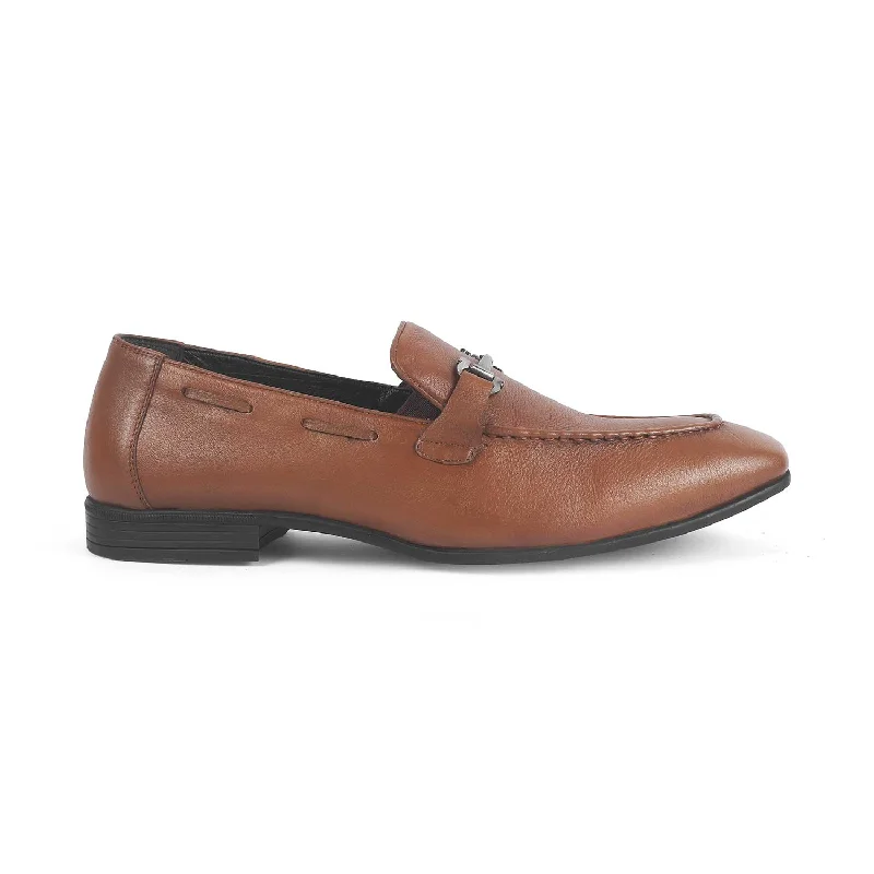 Tresmode Obaa Tan Men's Leather Loafers