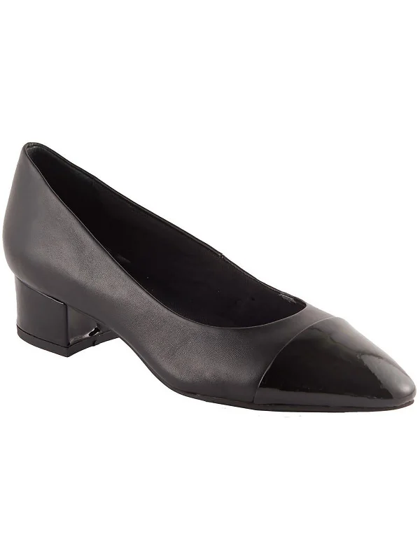 Colette Womens Leather Slip-On Pumps