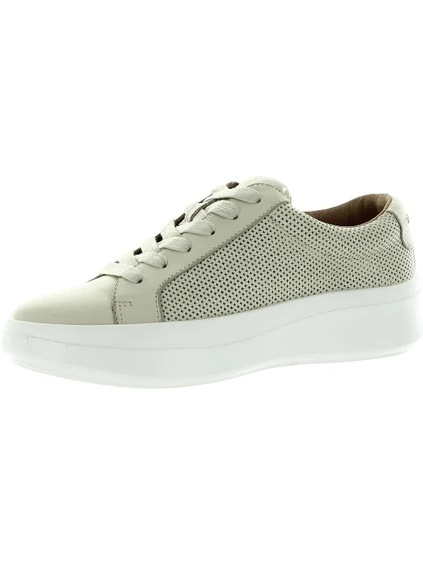 Rosette Womens Leather Lifestyle Sneakers