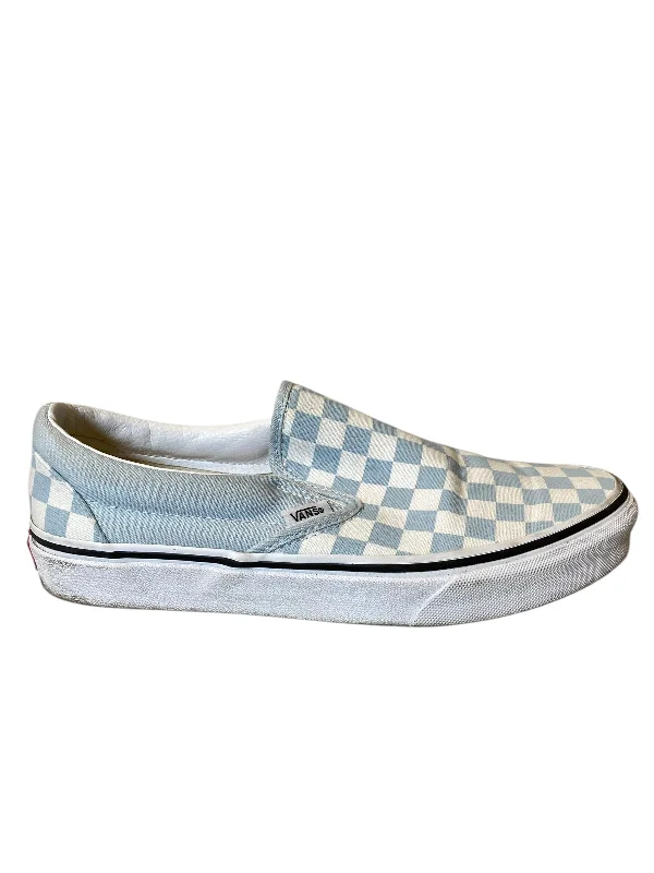 Shoes Flats By Vans In Checkered Pattern, Size: 9