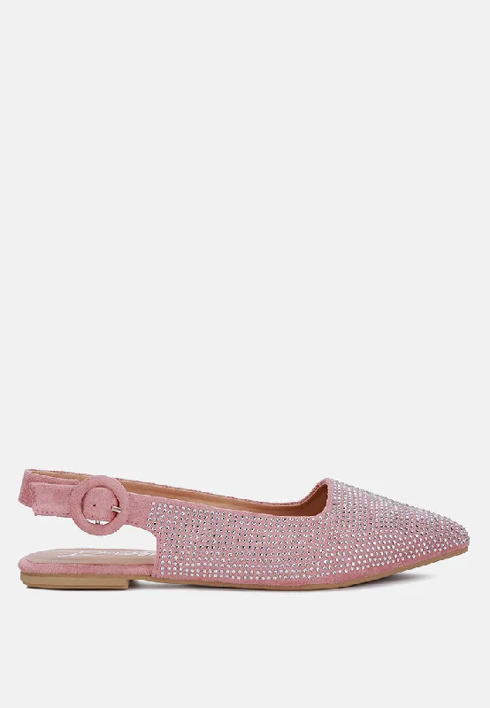 jarisa rhinestones embellished slingback mules